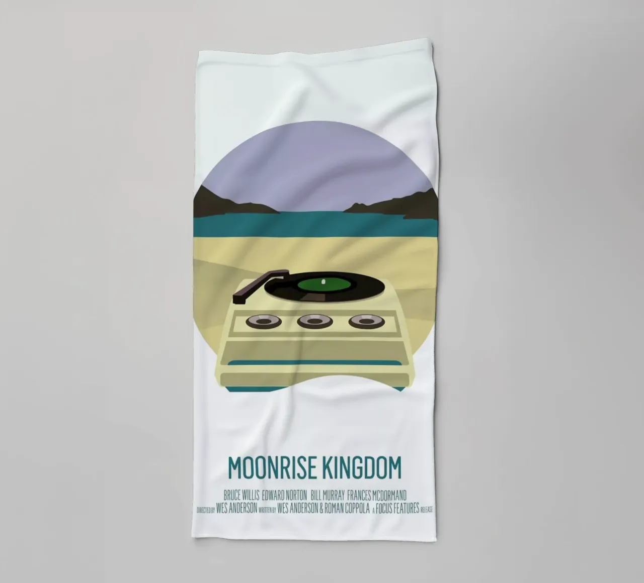 Moonrise Kingdom asciugamano da bagno da Bruno Morphet