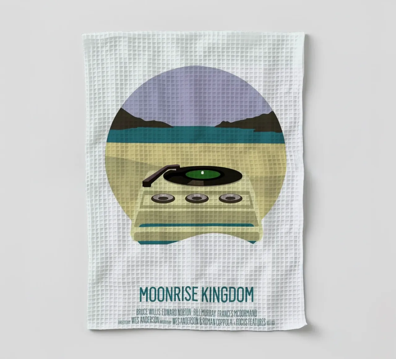 Moonrise Kingdom canovaccio da cucina da Bruno Morphet