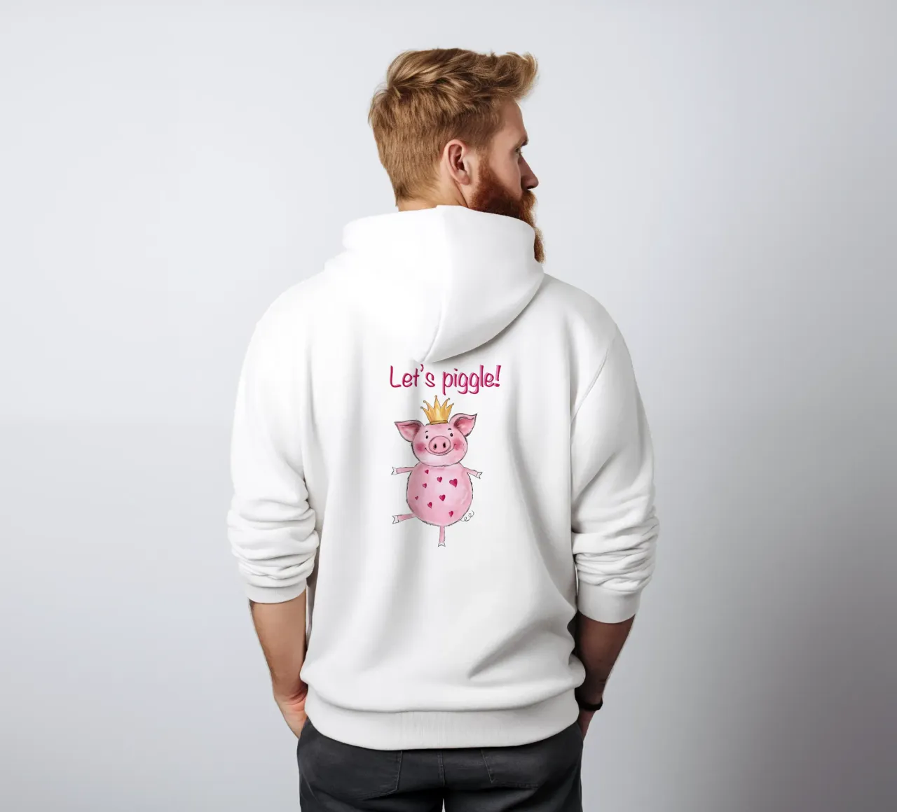 Let‘s piggle felpa con cappuccio da ElfenStil