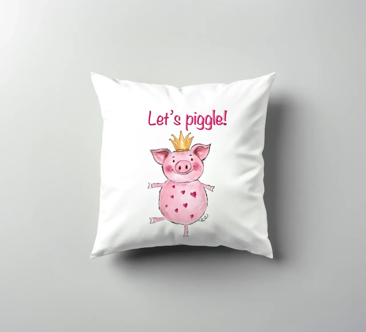 Let‘s piggle cuscino da ElfenStil