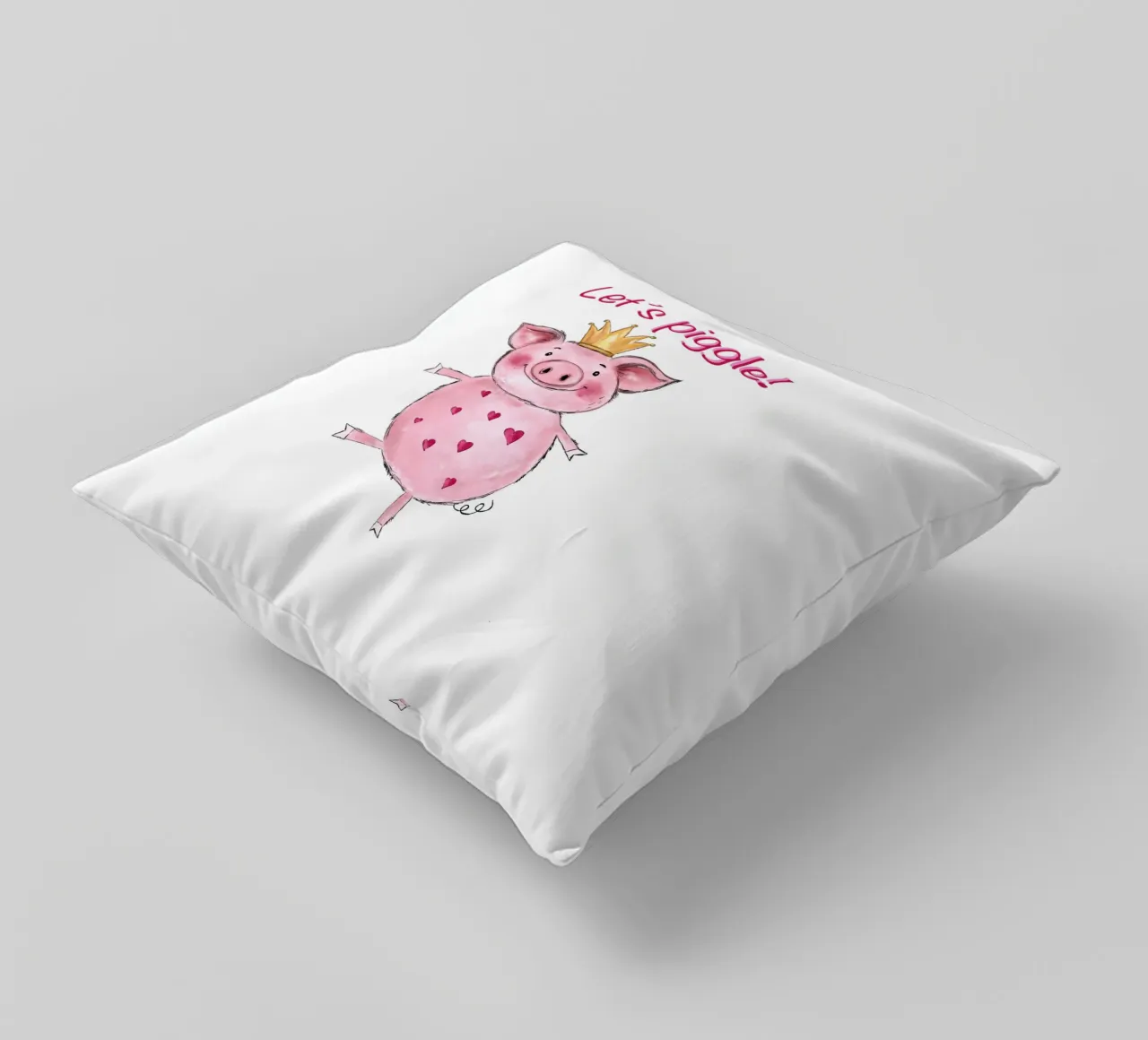 Let‘s piggle cuscino da ElfenStil