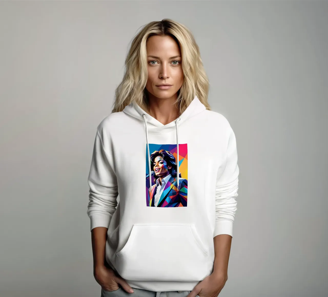 Michael Jackson wpap art felpa con cappuccio da BONANZA