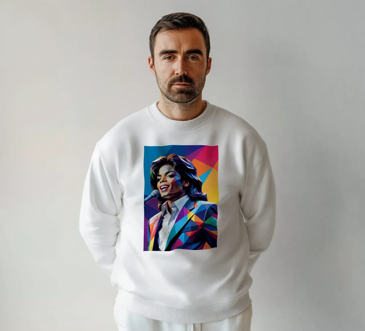 Michael Jackson wpap art felpa da BONANZA