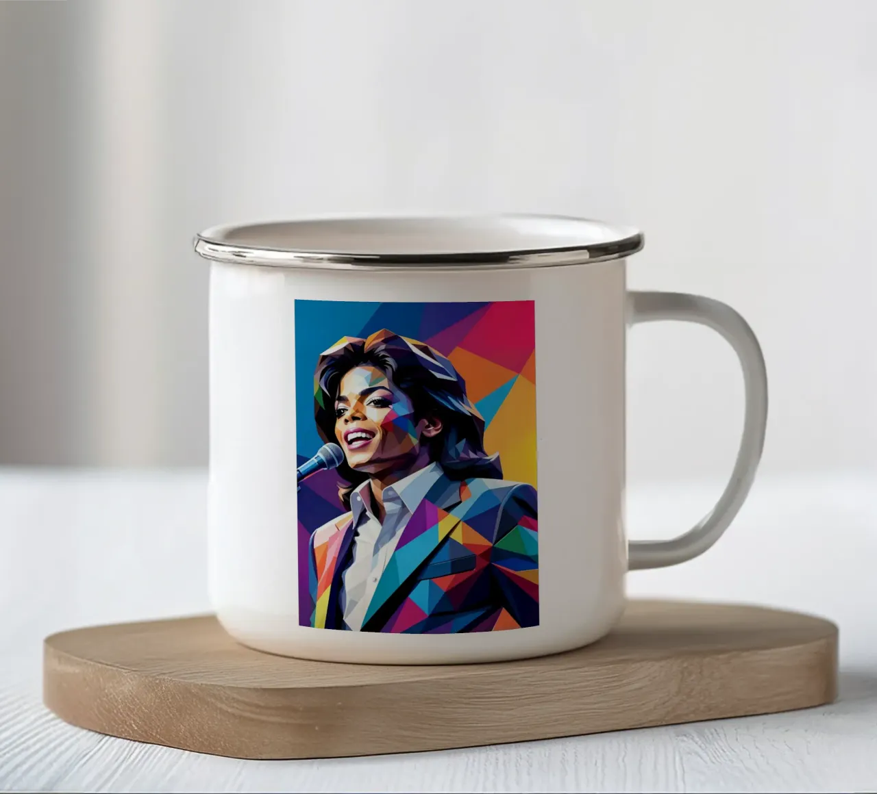Michael Jackson wpap art tazza in smalto da BONANZA