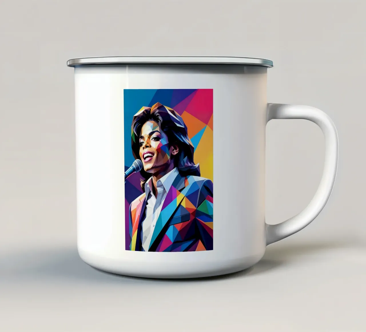 Michael Jackson wpap art tazza in smalto da BONANZA
