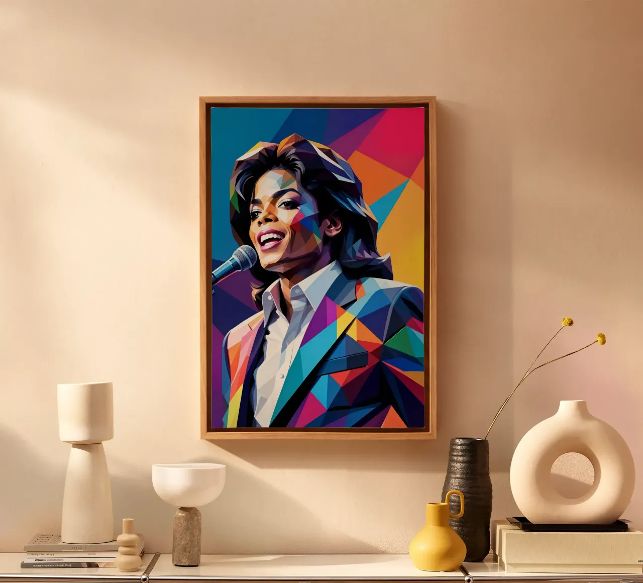 Michael Jackson wpap art tela con Cornice a cassetta da BONANZA