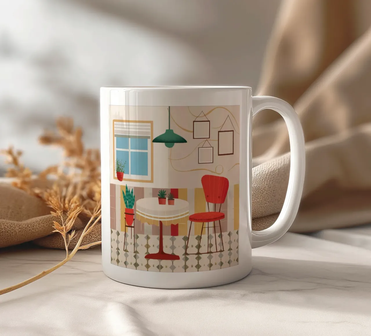 Angolo tranquillo del caffè tazza in ceramica da Nova Glaze