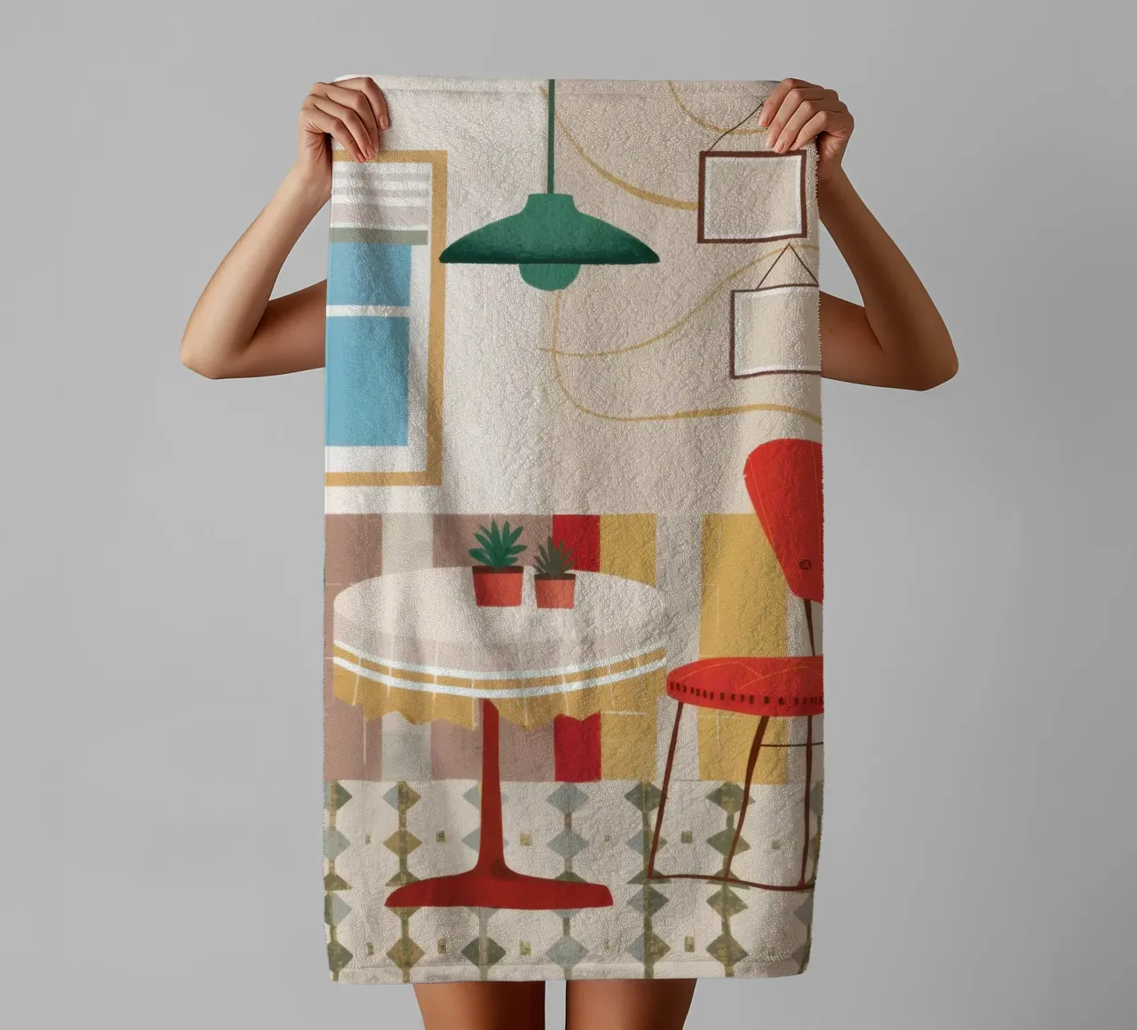 Coin café tranquille serviette de bain de Nova Glaze