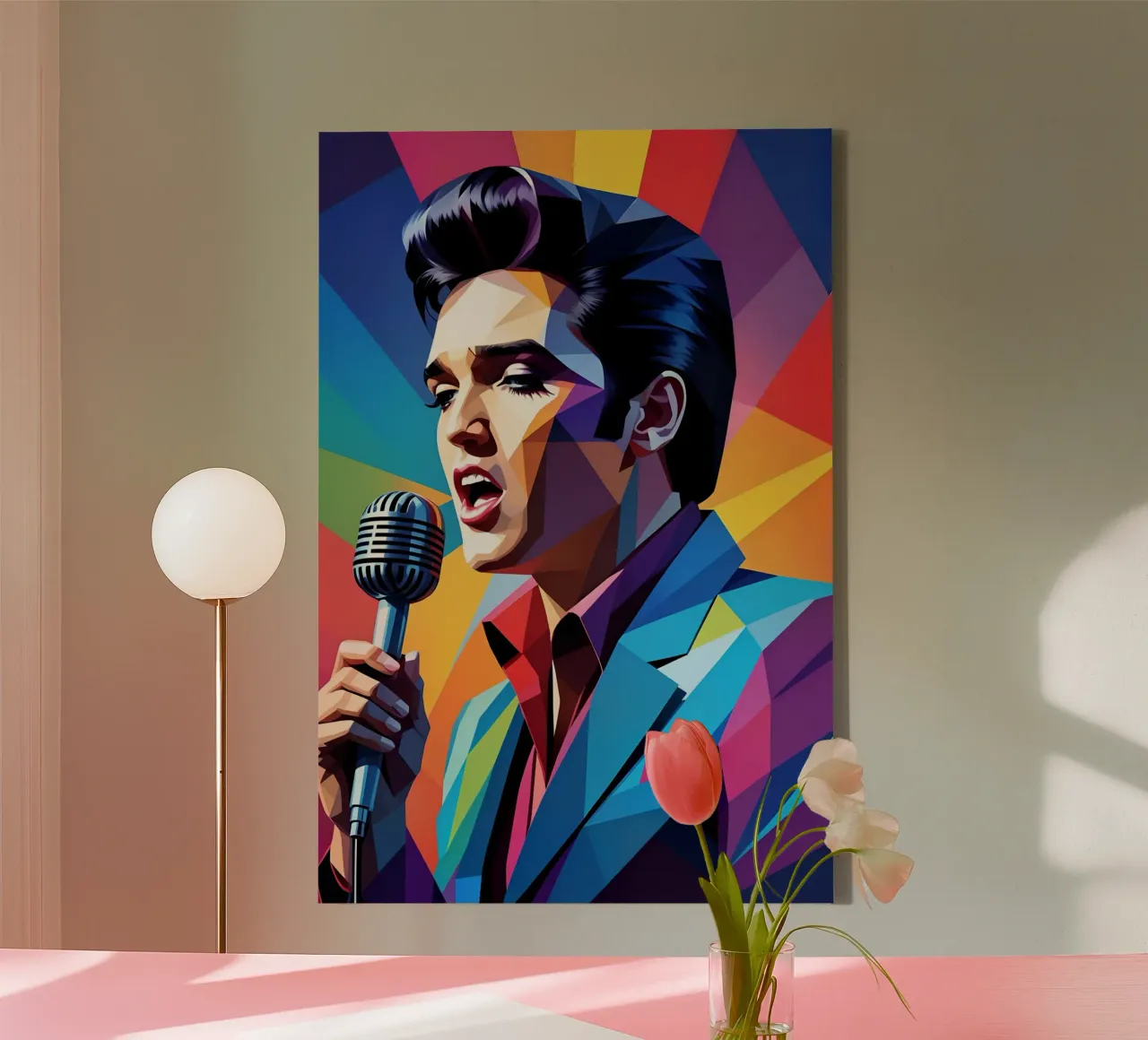 Elvis vocalizzante wpap tela con Cornice a cassetta da BONANZA