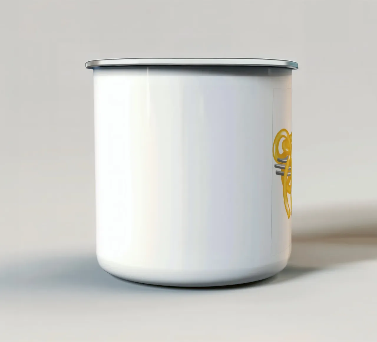 Una forchettata di sole tazza in smalto da Nova Glaze