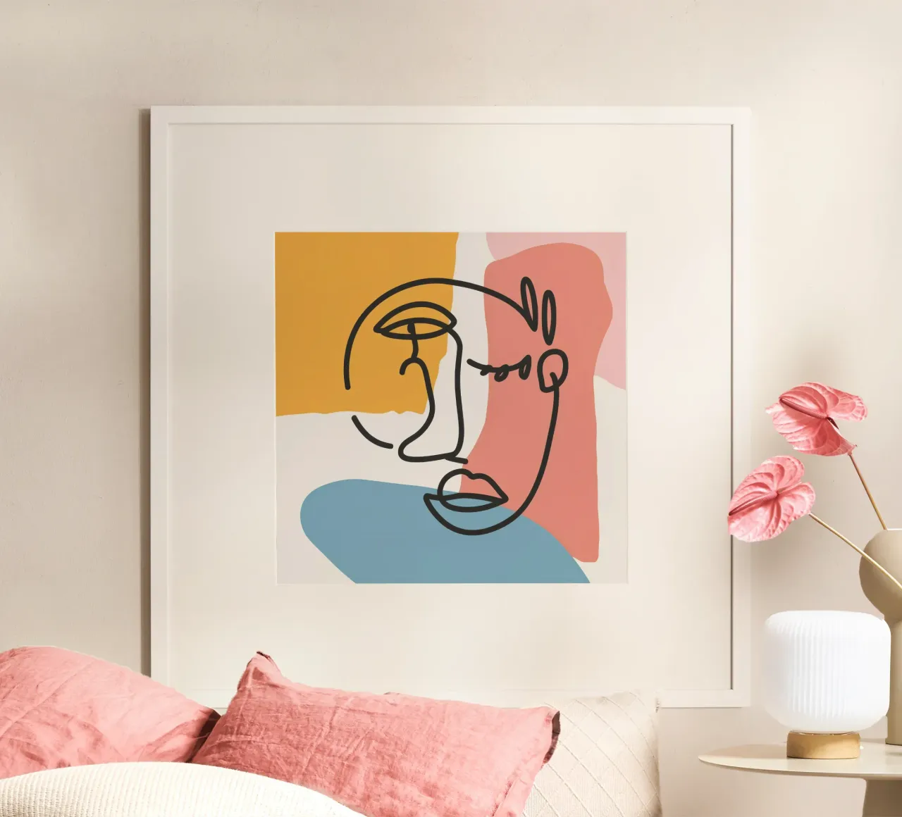 Il contorno di un'anima poster con telaio in plastica da Scaller Stars