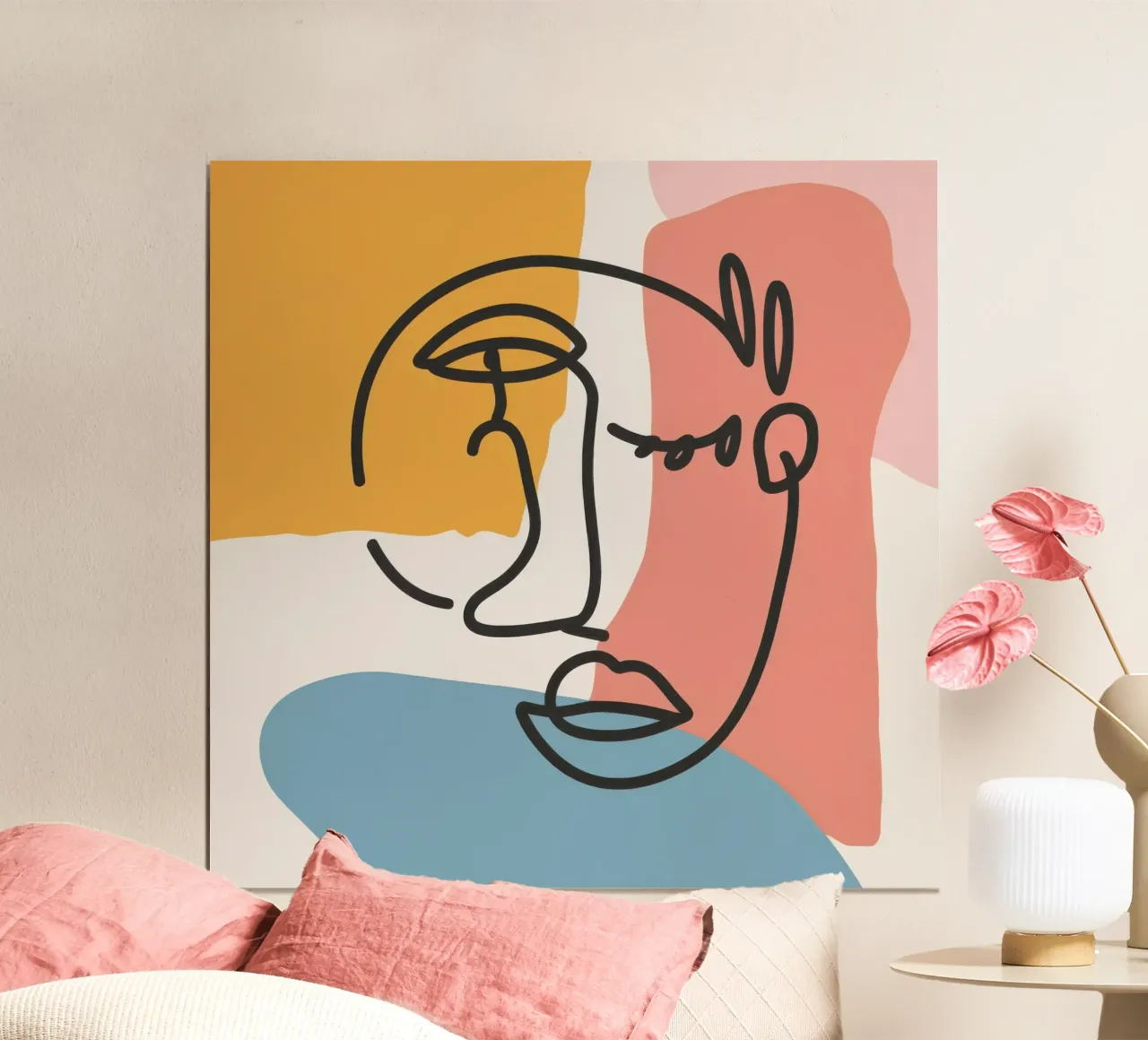 Il contorno di un'anima poster con telaio in plastica da Scaller Stars