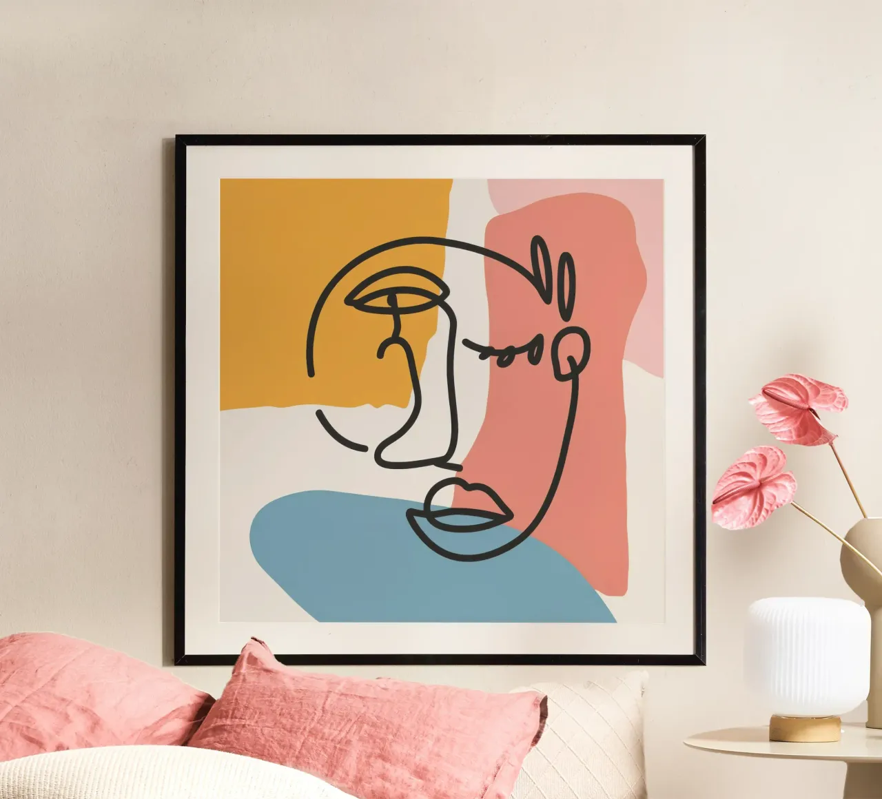 Il contorno di un'anima poster con telaio in plastica da Scaller Stars