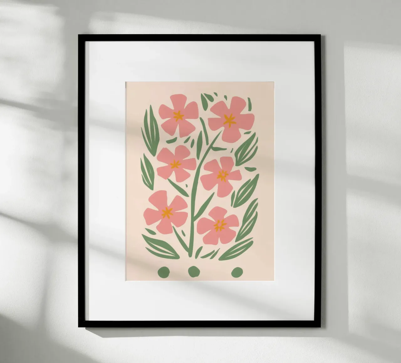 Eleganti botaniche rosa poster da Nova Glaze