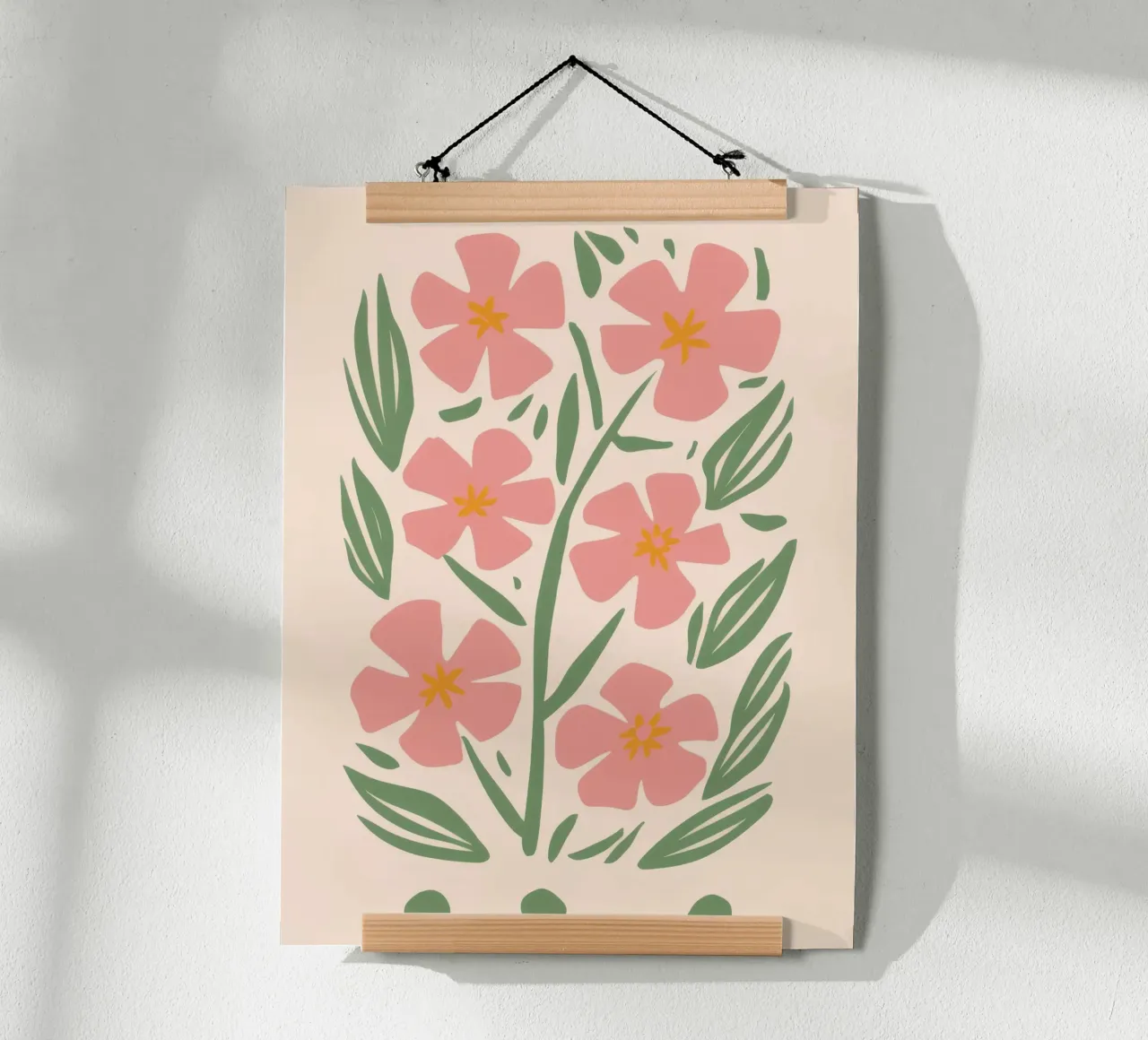 Eleganti botaniche rosa poster da Nova Glaze