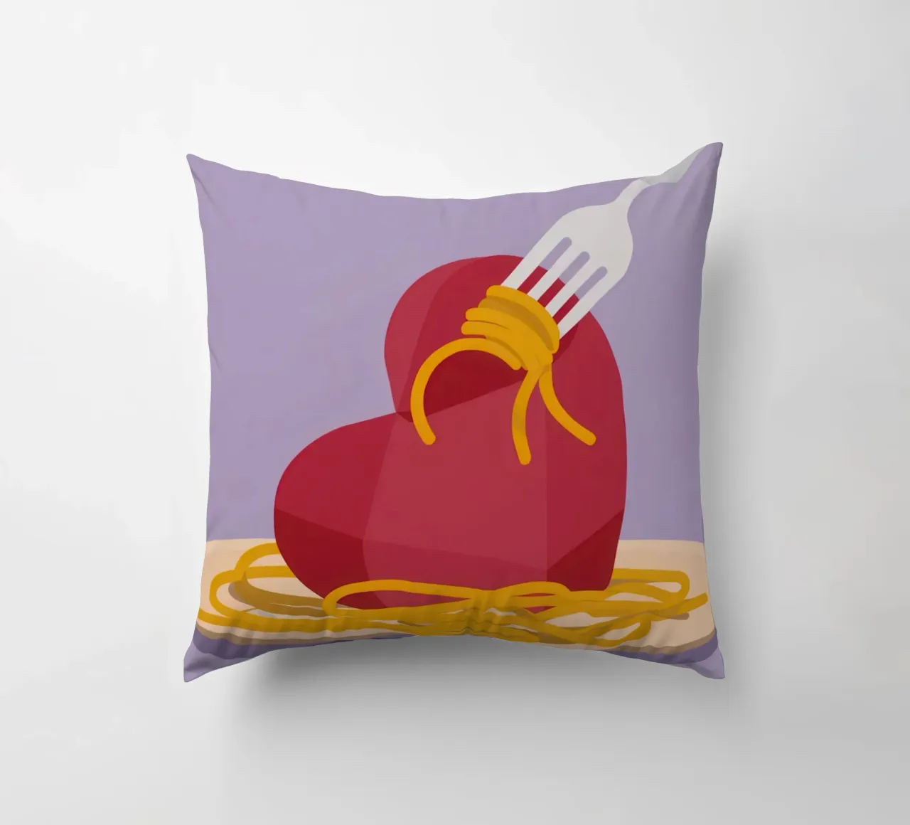 Heart Of Spaghetti cuscino da Nova Glaze