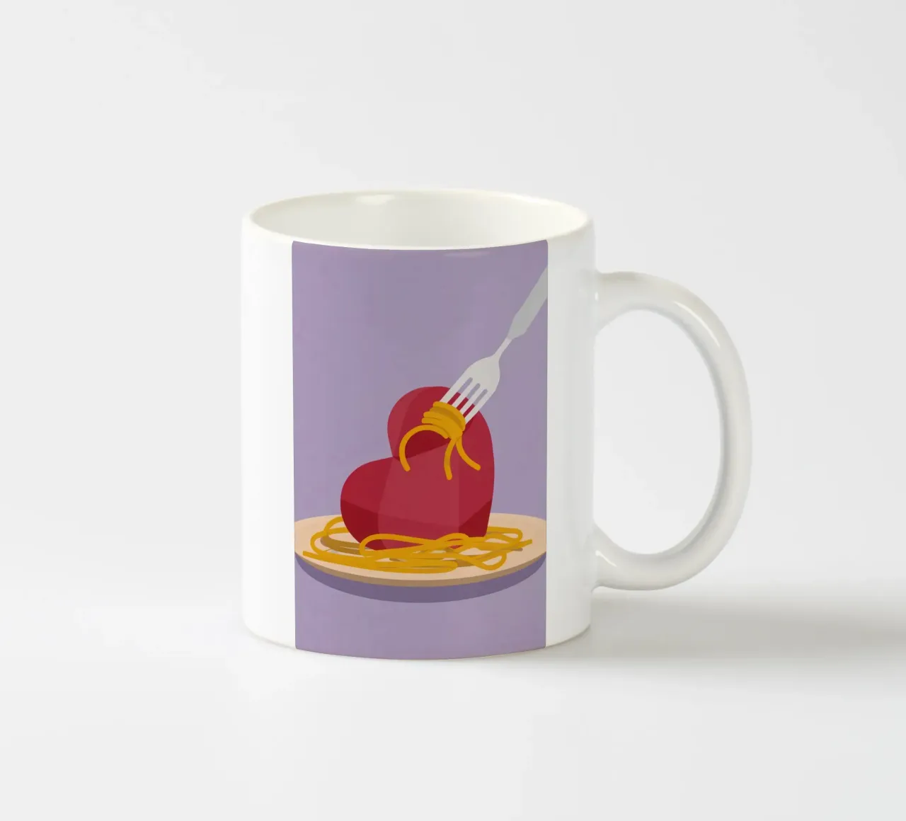 Heart Of Spaghetti tazza in ceramica da Nova Glaze