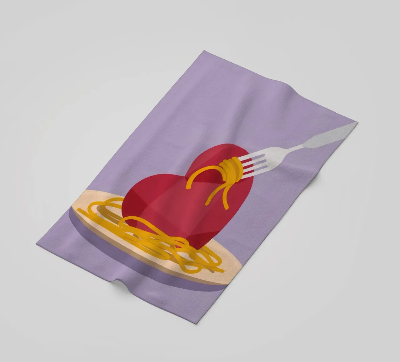 Heart Of Spaghetti telo mare da Nova Glaze