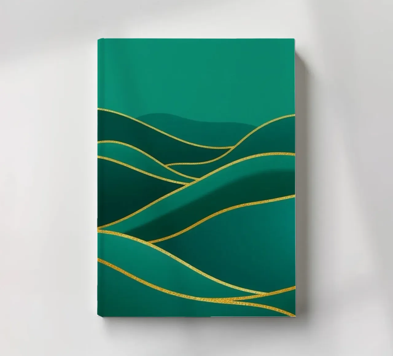 A Verdant Journey Through Rolling Hills: notebook by Artistic-shop