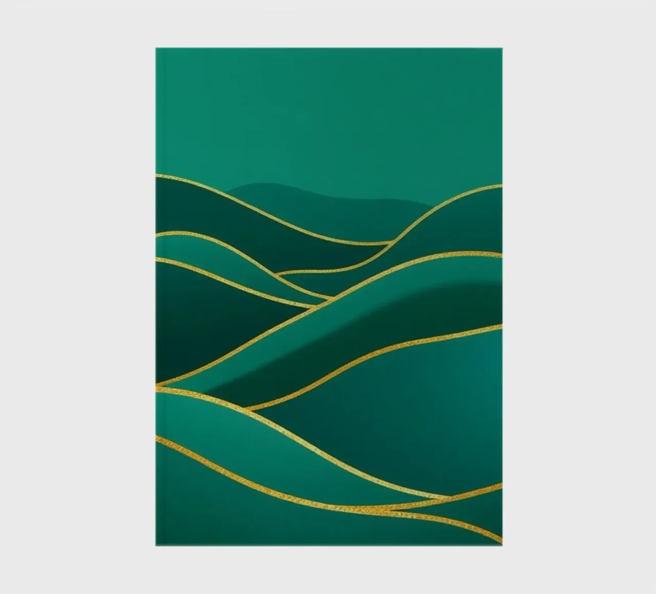 A Verdant Journey Through Rolling Hills: notebook by Artistic-shop