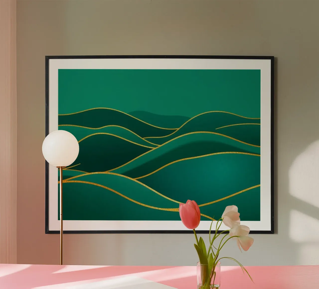 Un viaggio verdeggiante tra le colline: poster da Artistic-shop