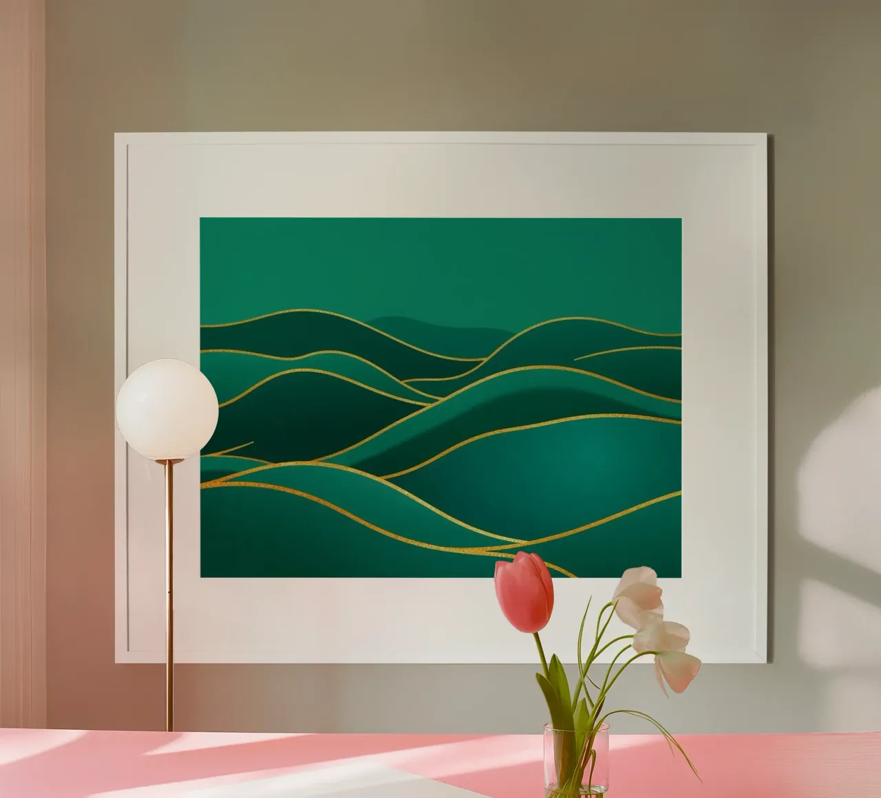 Un viaggio verdeggiante tra le colline: poster da Artistic-shop