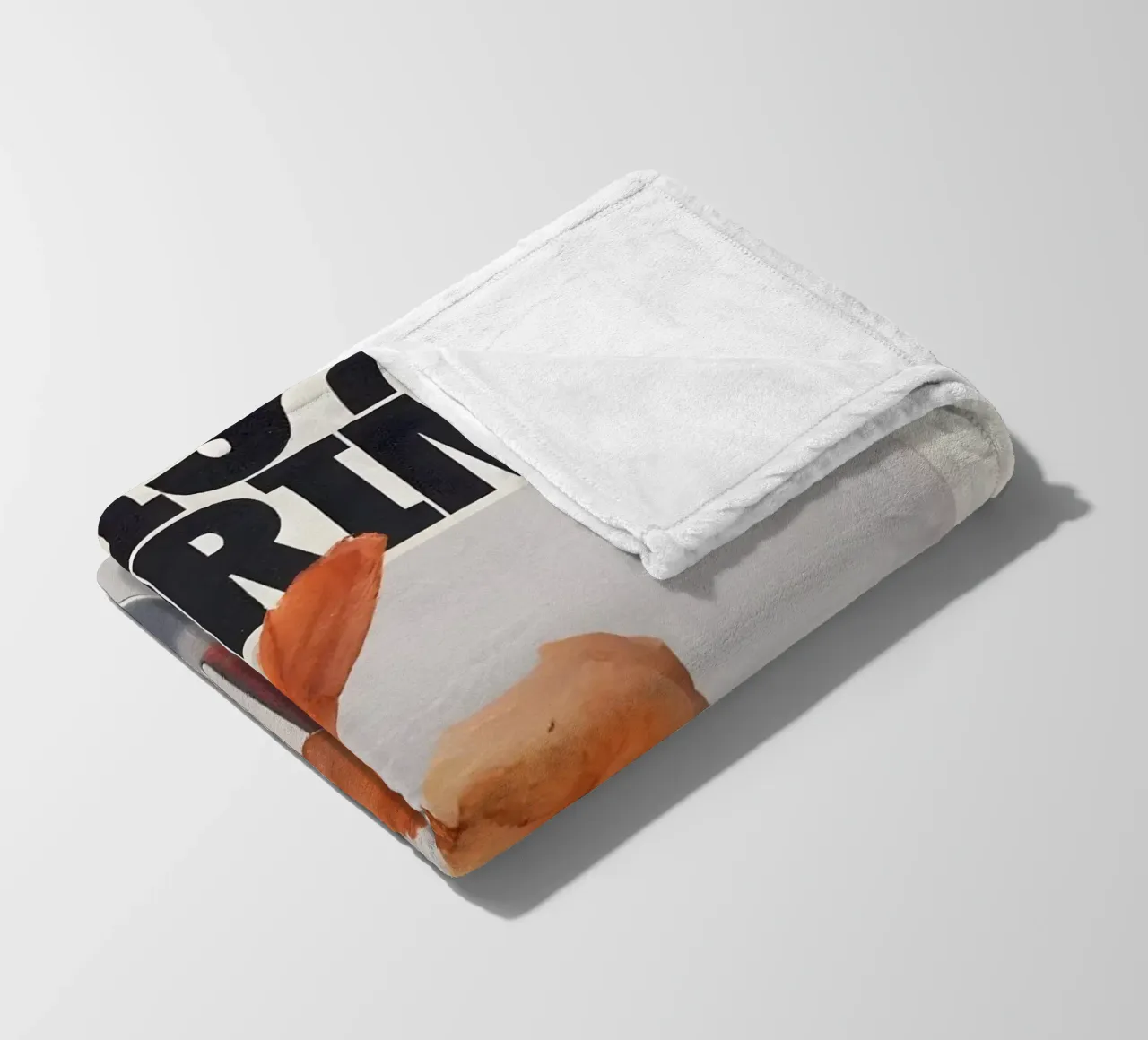 "THIS NOT A SHRIMP" coperta in pile da Type & Tape