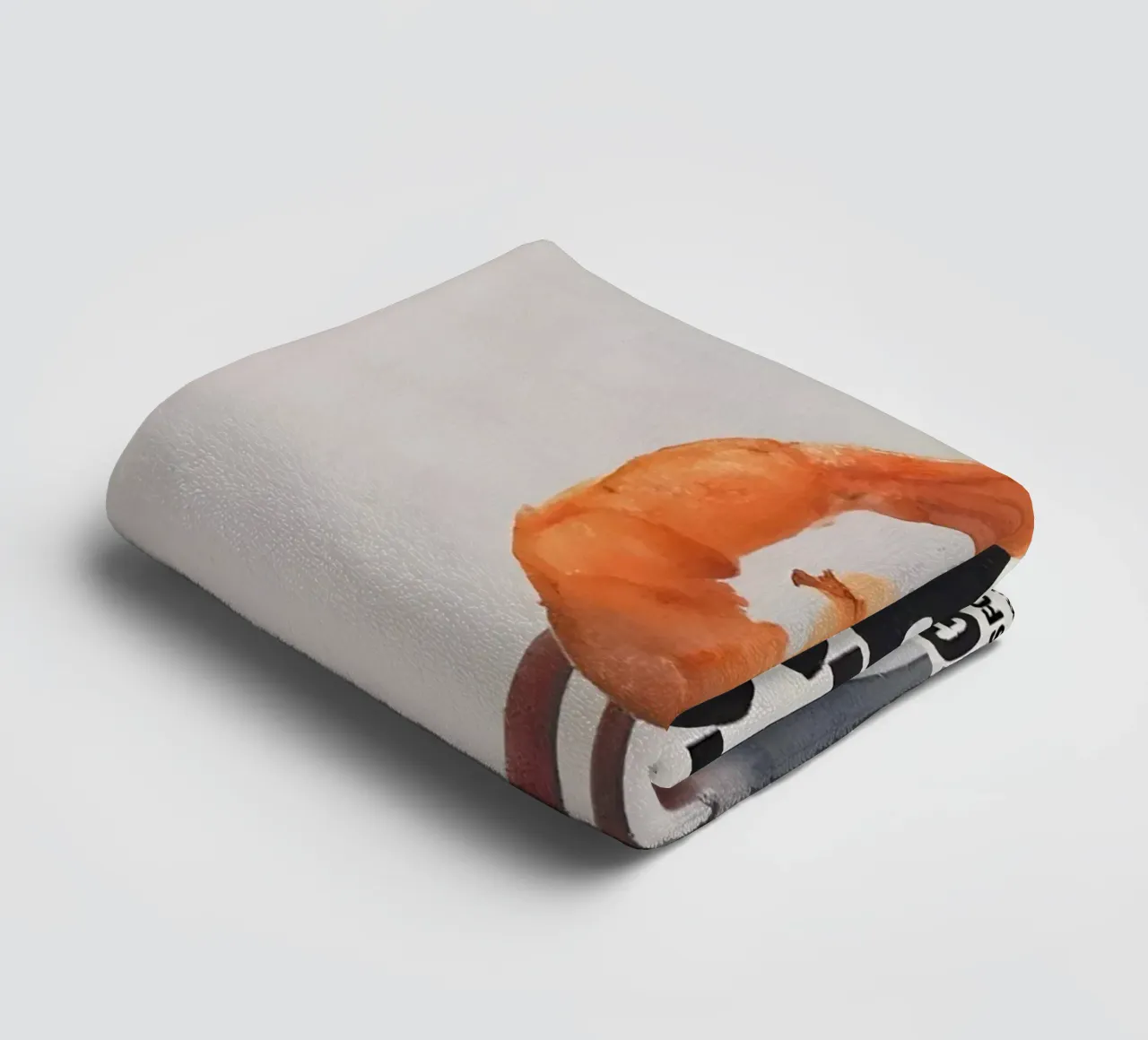 "THIS NOT A SHRIMP" asciugamano da bagno da Type & Tape