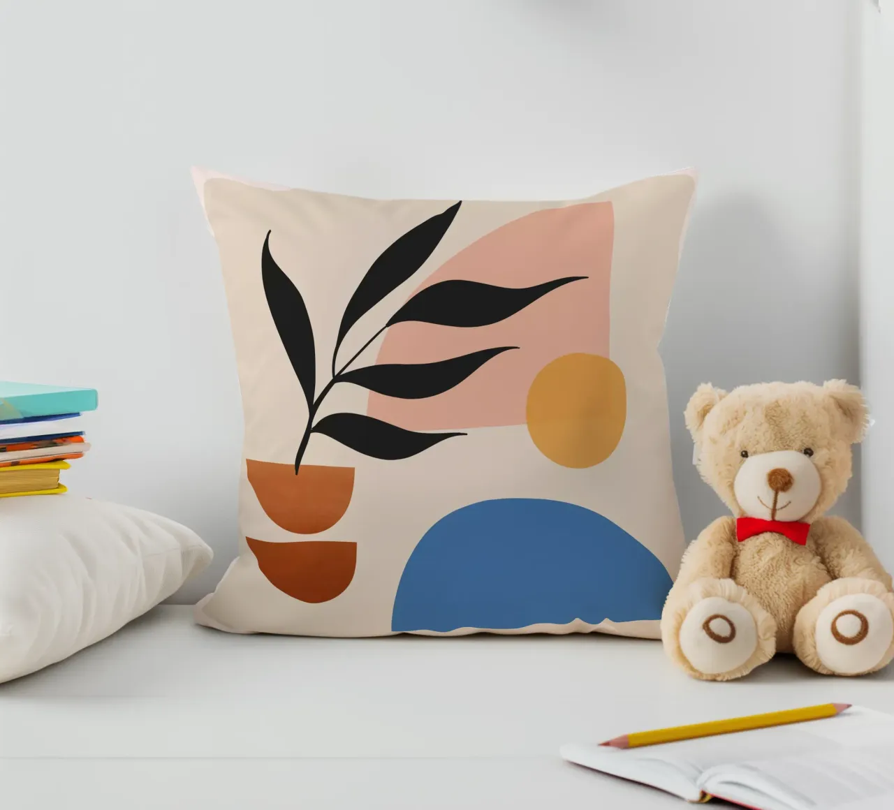 Abstract Minimal Shapes 55 decorative cushion by ThingDesign