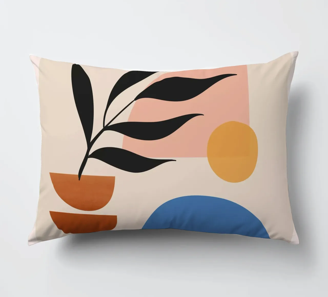 Abstract Minimal Shapes 55 decorative cushion by ThingDesign