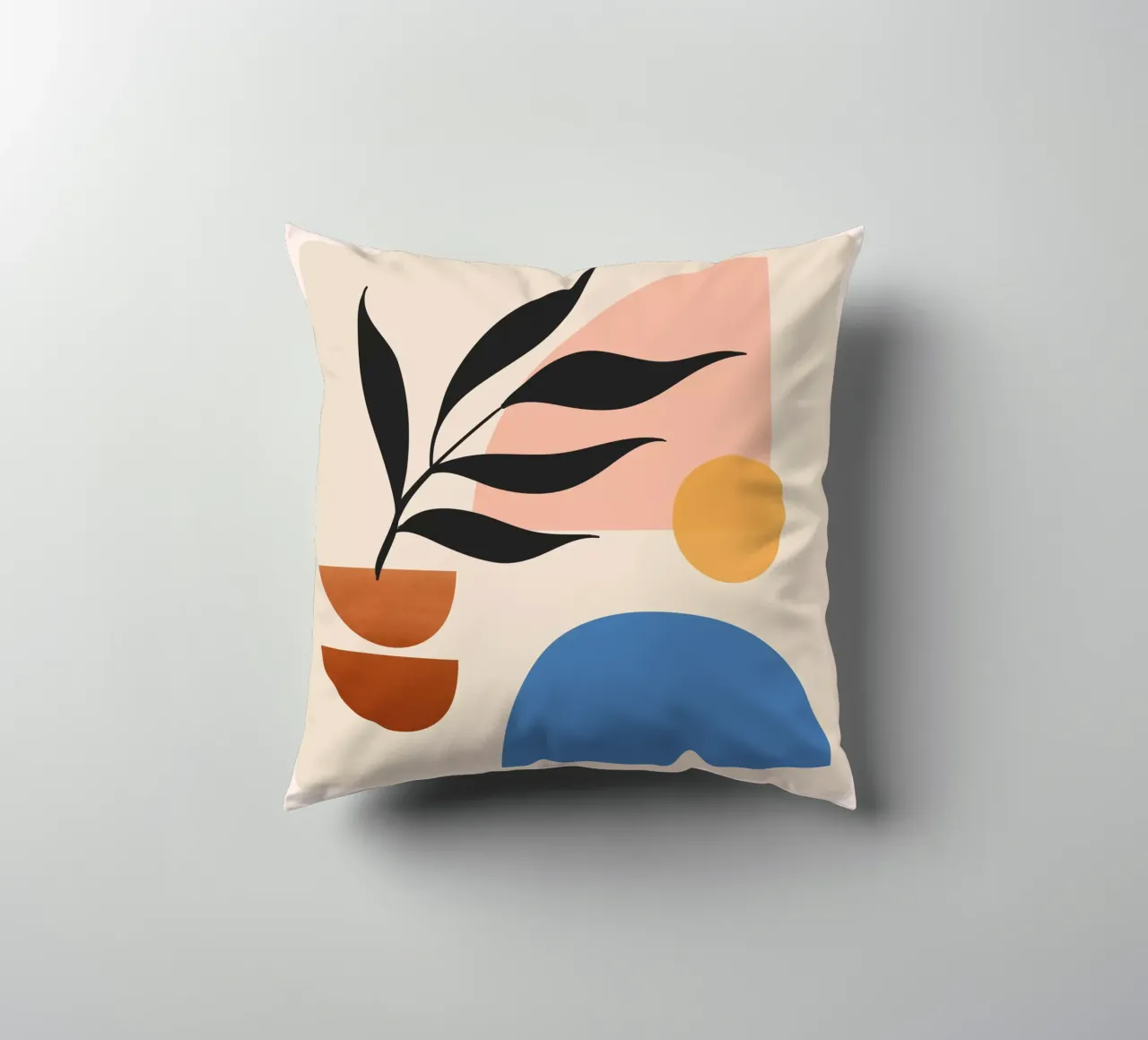Abstract Minimal Shapes 55 decorative cushion by ThingDesign