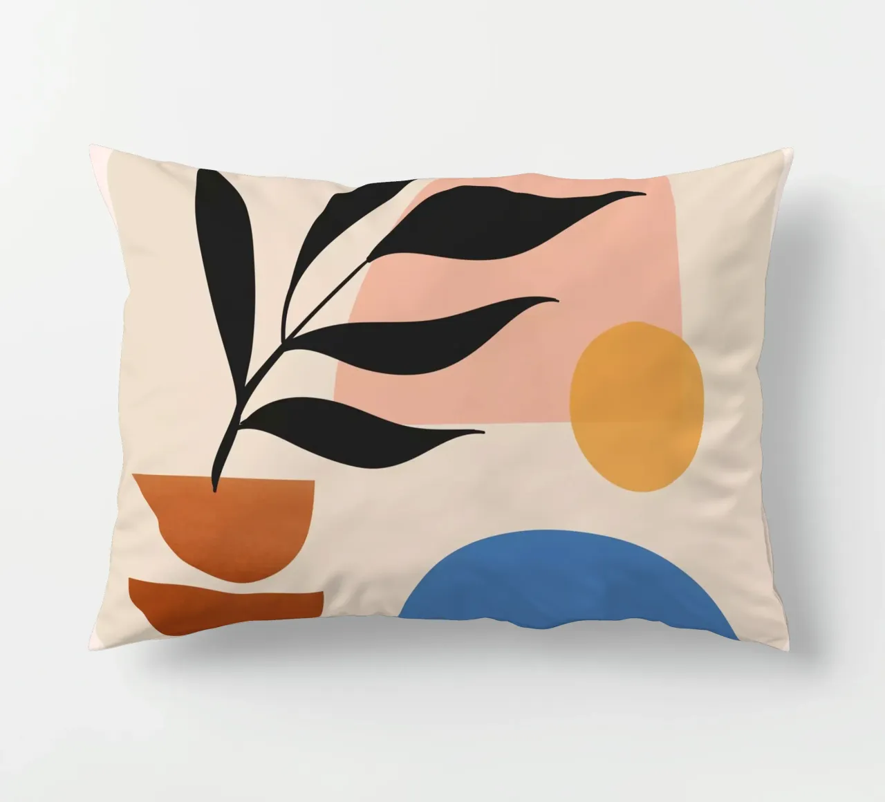 Abstract Minimal Shapes 55 decorative cushion by ThingDesign
