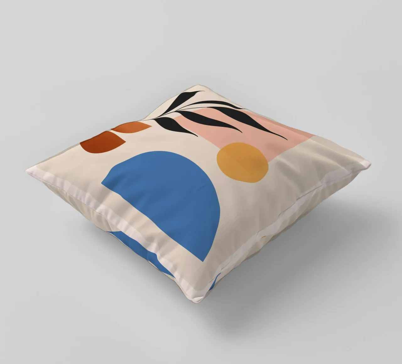 Abstract Minimal Shapes 55 decorative cushion by ThingDesign