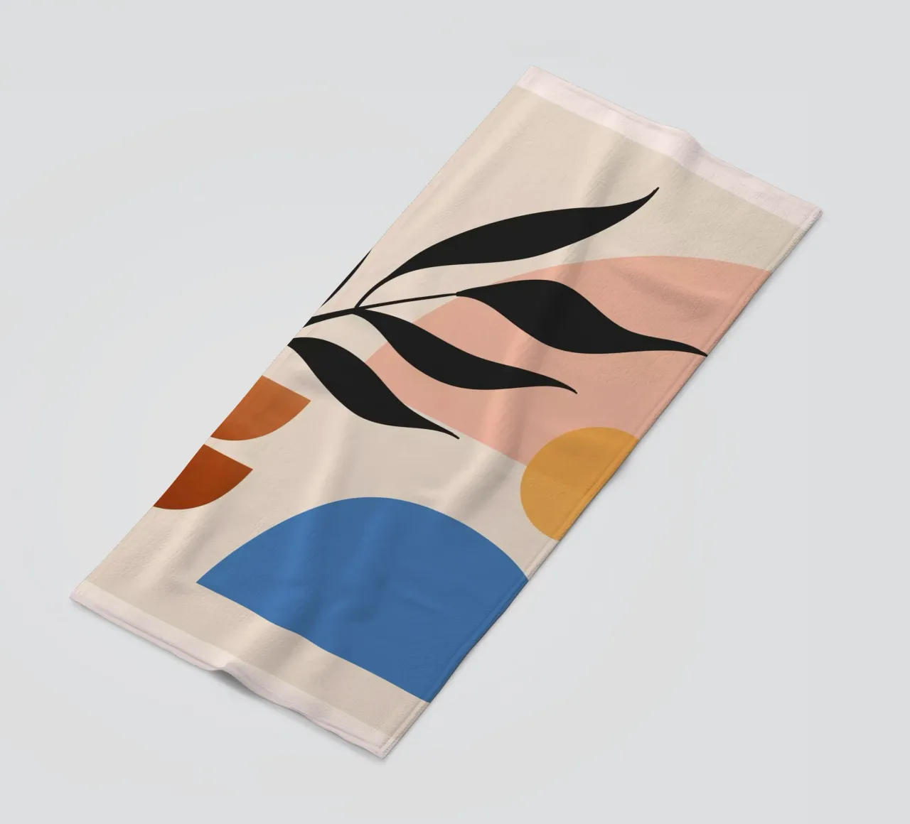 Abstract Minimal Shapes 55 beach towel by ThingDesign