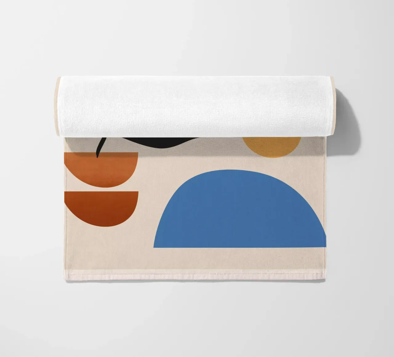Abstract Minimal Shapes 55 beach towel by ThingDesign