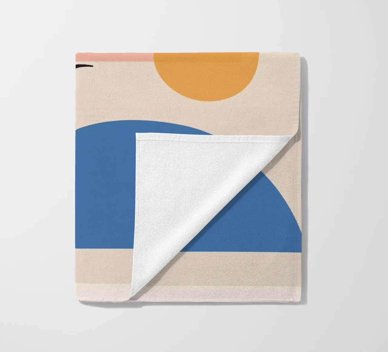 Abstract Minimal Shapes 55 beach towel by ThingDesign
