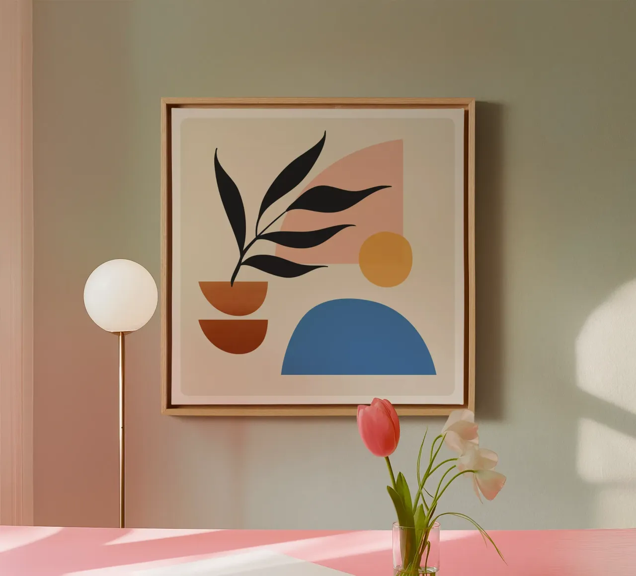Abstract Minimal Shapes 55 canvas by ThingDesign