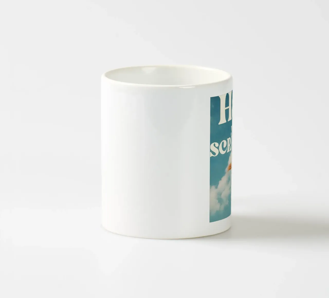 "Have you tried SCREAMING? tazza in ceramica da Type & Tape