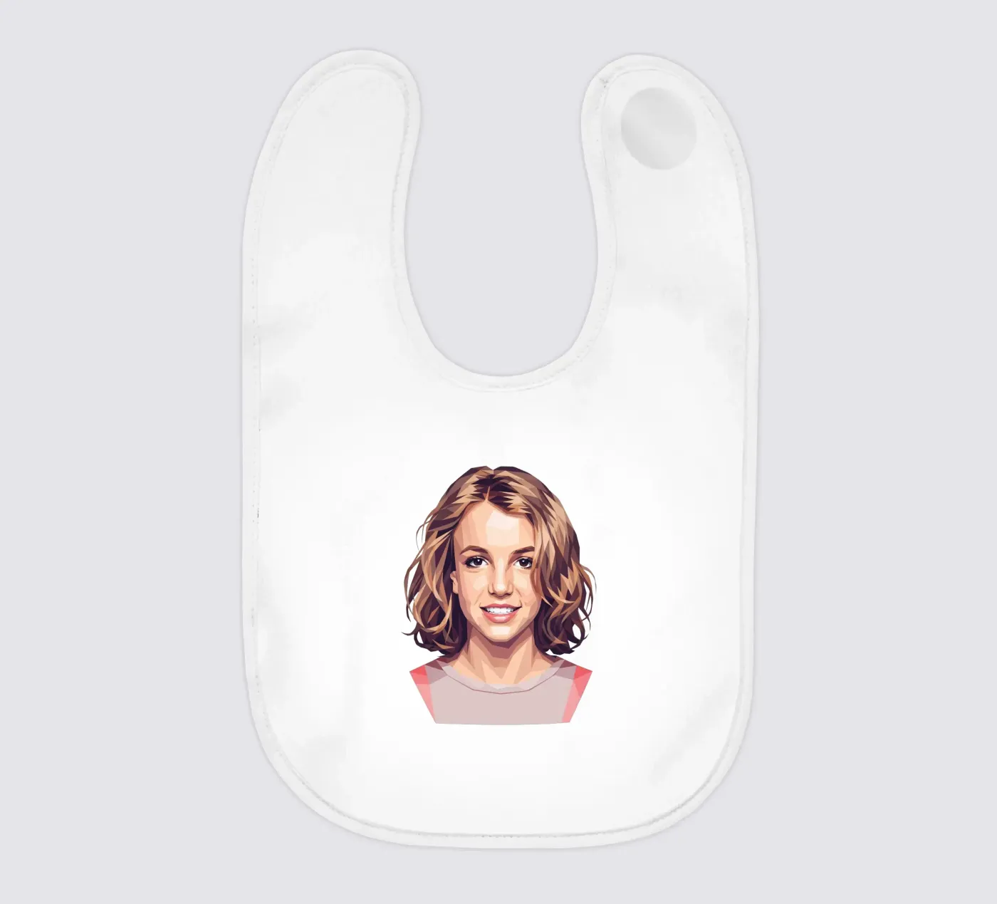 Britney Spears Lowpoly Babylätzchen von Low Profile