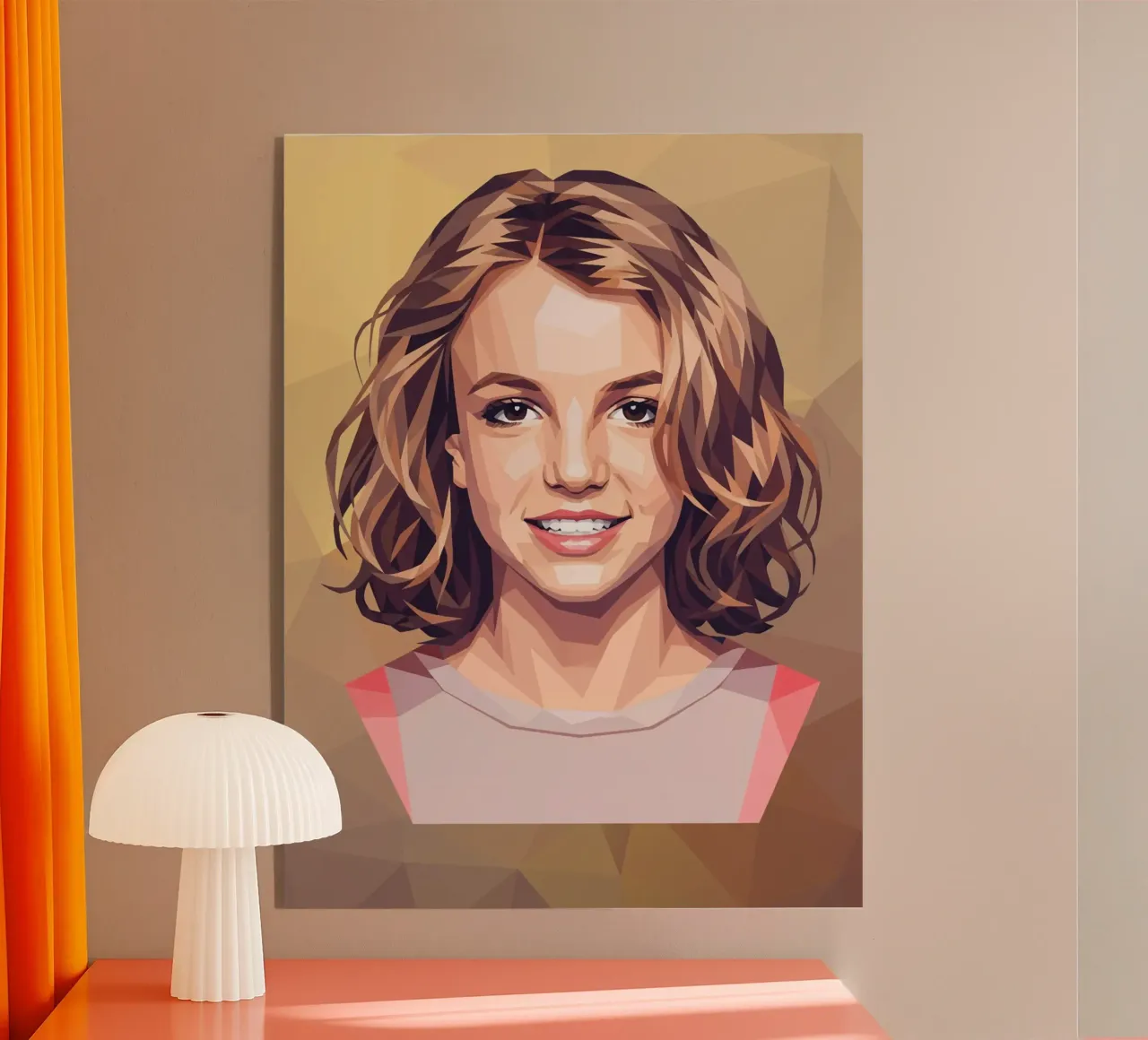 Britney Spears Lowpoly plexiglass da Low Profile