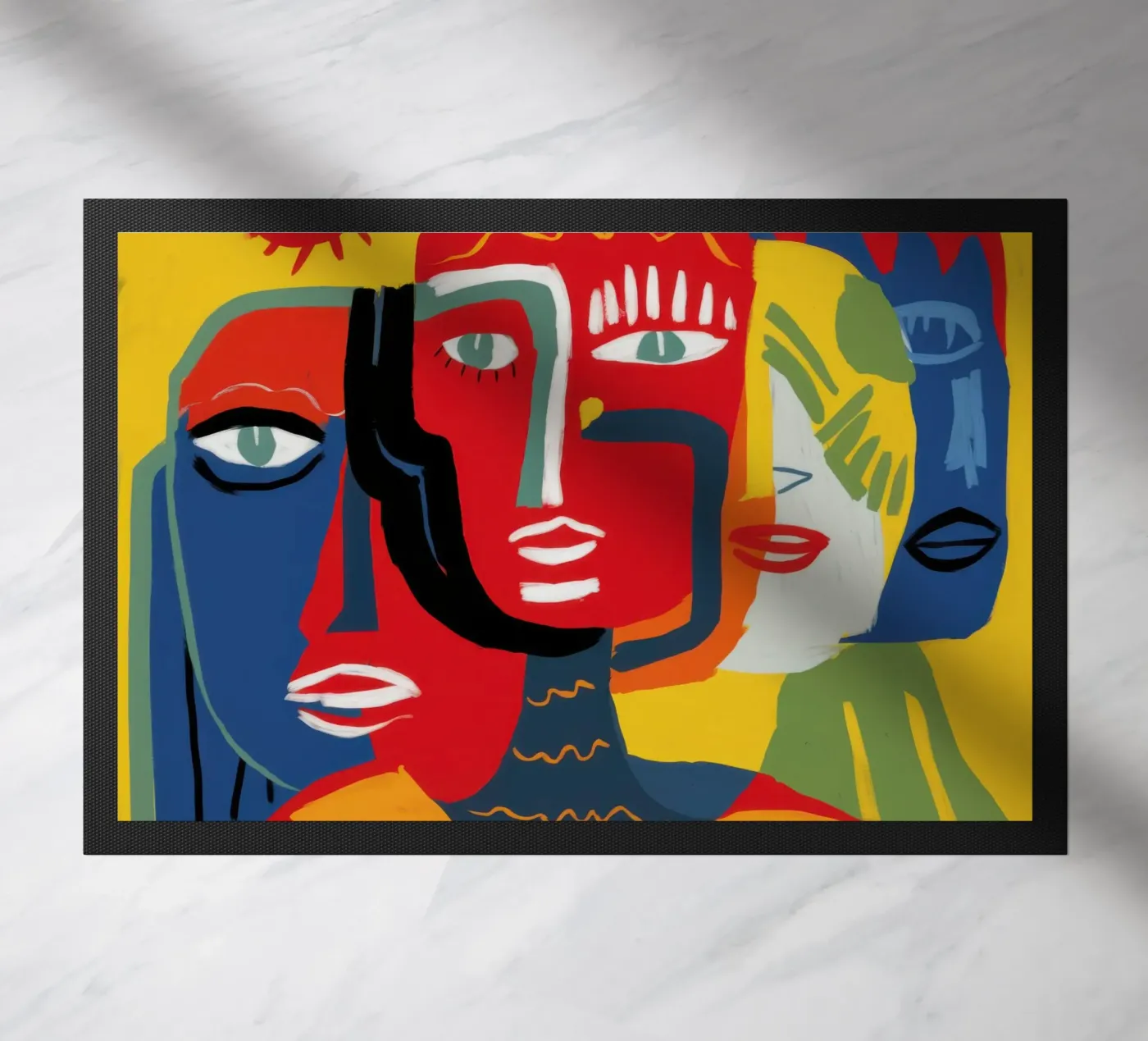 Primal Human Trinity doormat by Nova Glaze