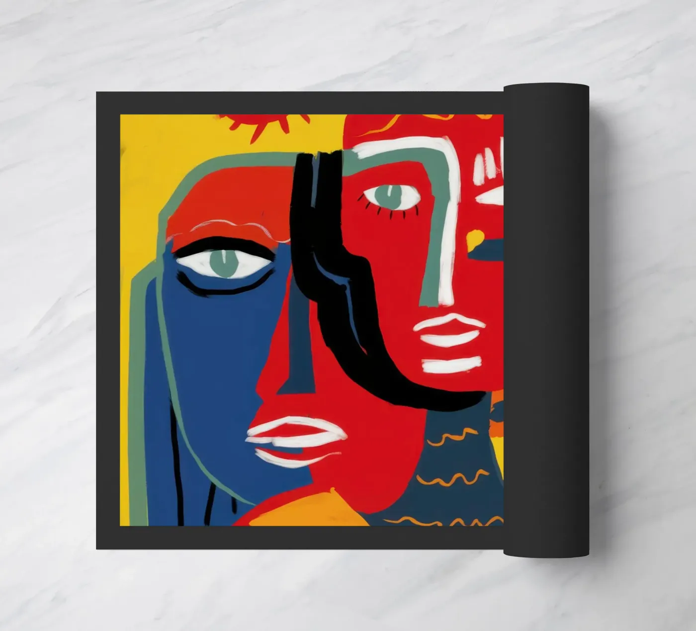 Primal Human Trinity doormat by Nova Glaze