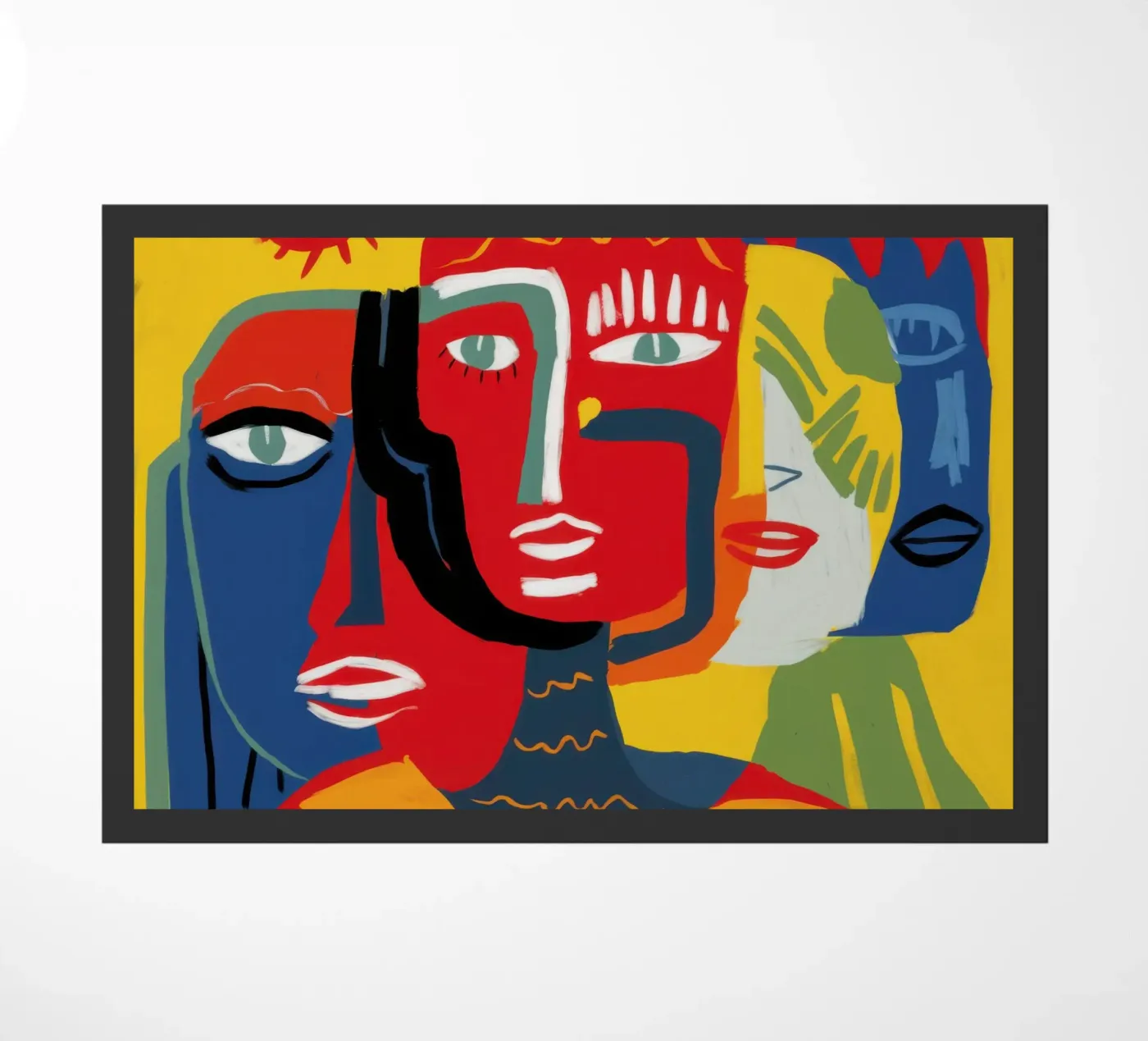 Primal Human Trinity doormat by Nova Glaze