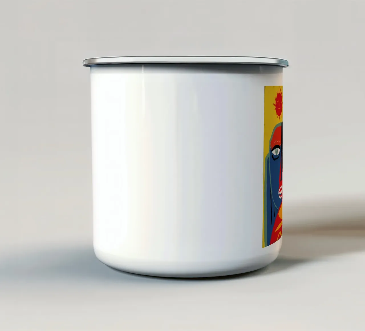 Trinità umana primordiale tazza in smalto da Nova Glaze