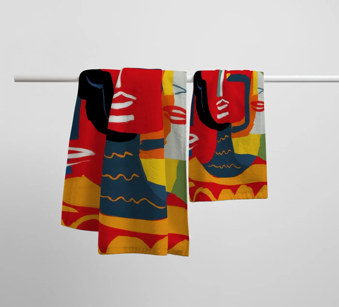 Primal Human Trinity towel by Nova Glaze