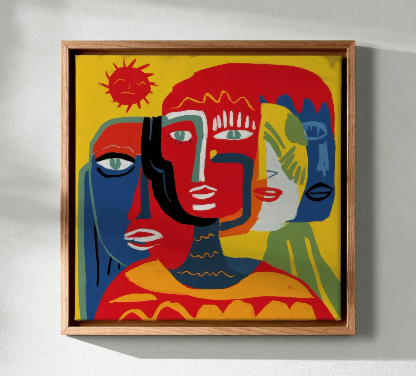 Primal Human Trinity canvas by Nova Glaze