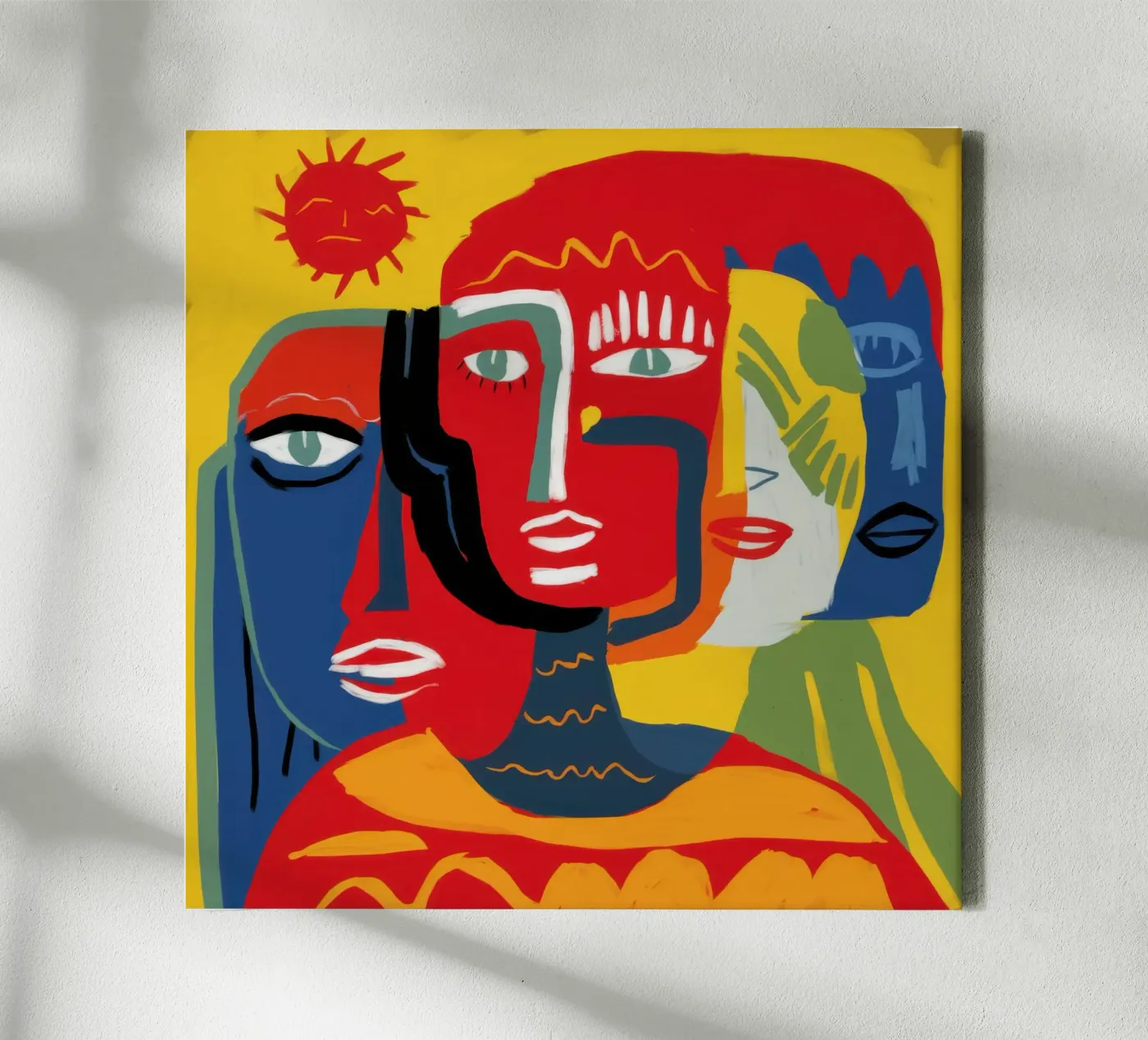Primal Human Trinity canvas by Nova Glaze