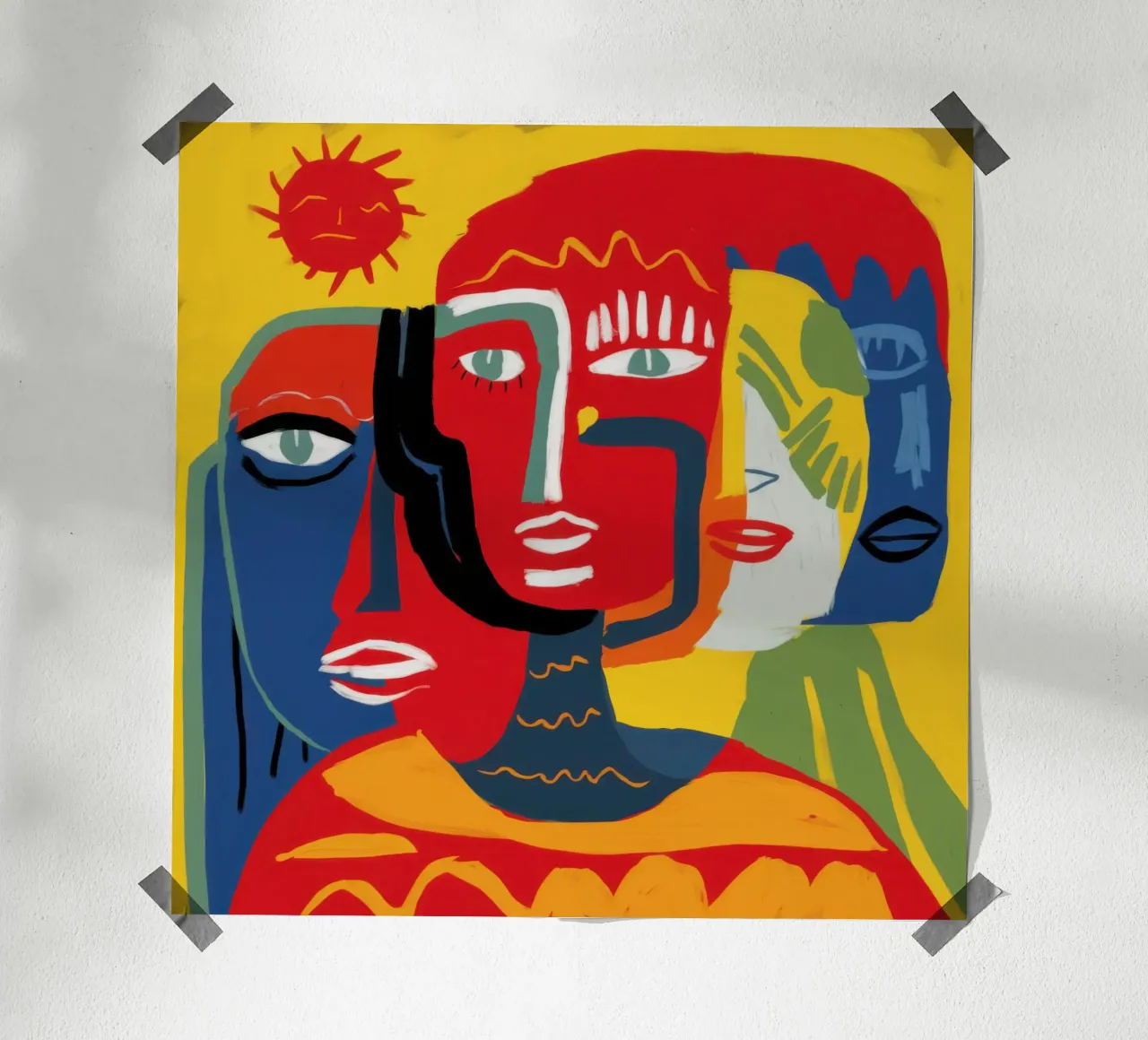 Trinità umana primordiale poster da Nova Glaze