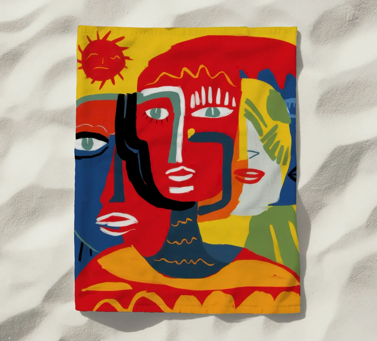 Trinità umana primordiale telo mare da Nova Glaze