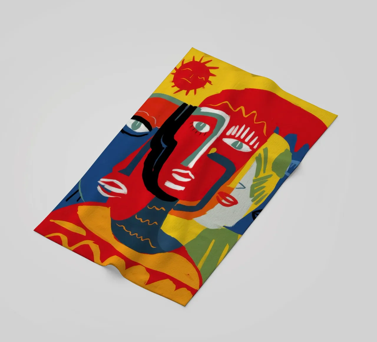 Trinità umana primordiale telo mare da Nova Glaze